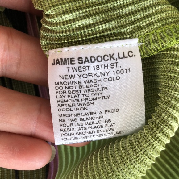 Like new! - JAMIE SADOCK Embellished Pleat 1/4 Zip Golf Short Sleeve Top - Picture 8 of 9